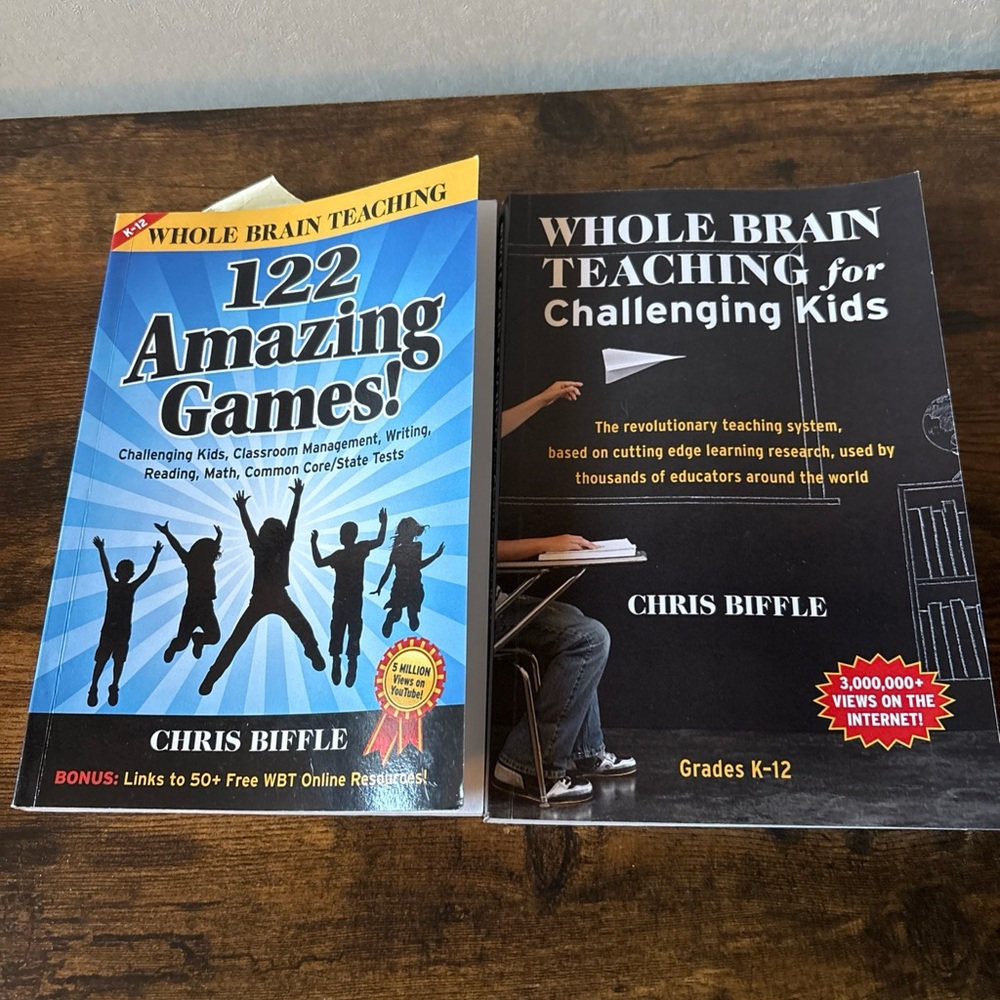 Whole brain teaching for challenging kids and 122 amazing games book set